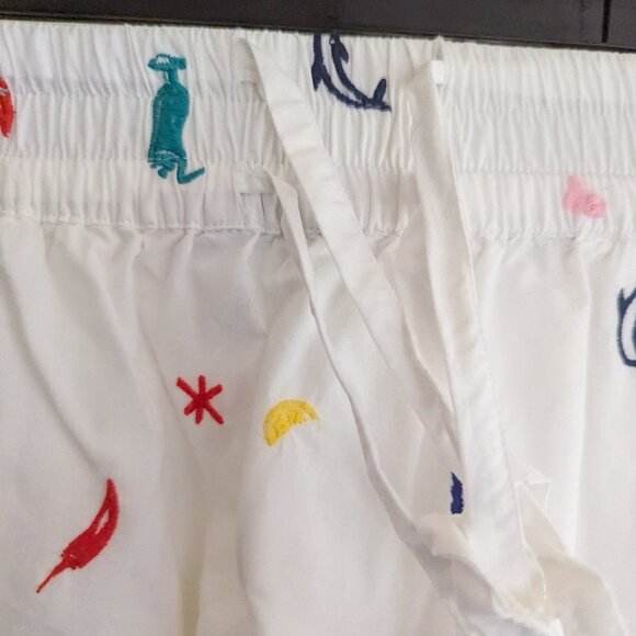 Madewell Embroidered Drawstring Circle Skirt in Summer Friday, Size Large - Picture 5 of 16